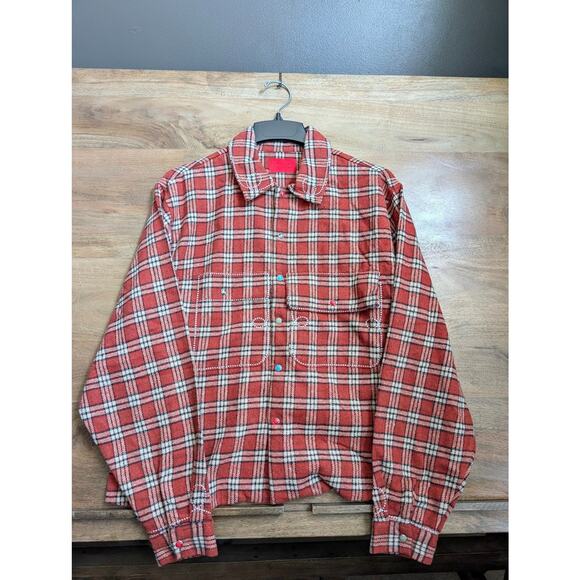 Fugazi Stone Snap Flannel Red – S (New w/o Tags) Rare SOLD OUT - Picture 1 of 3